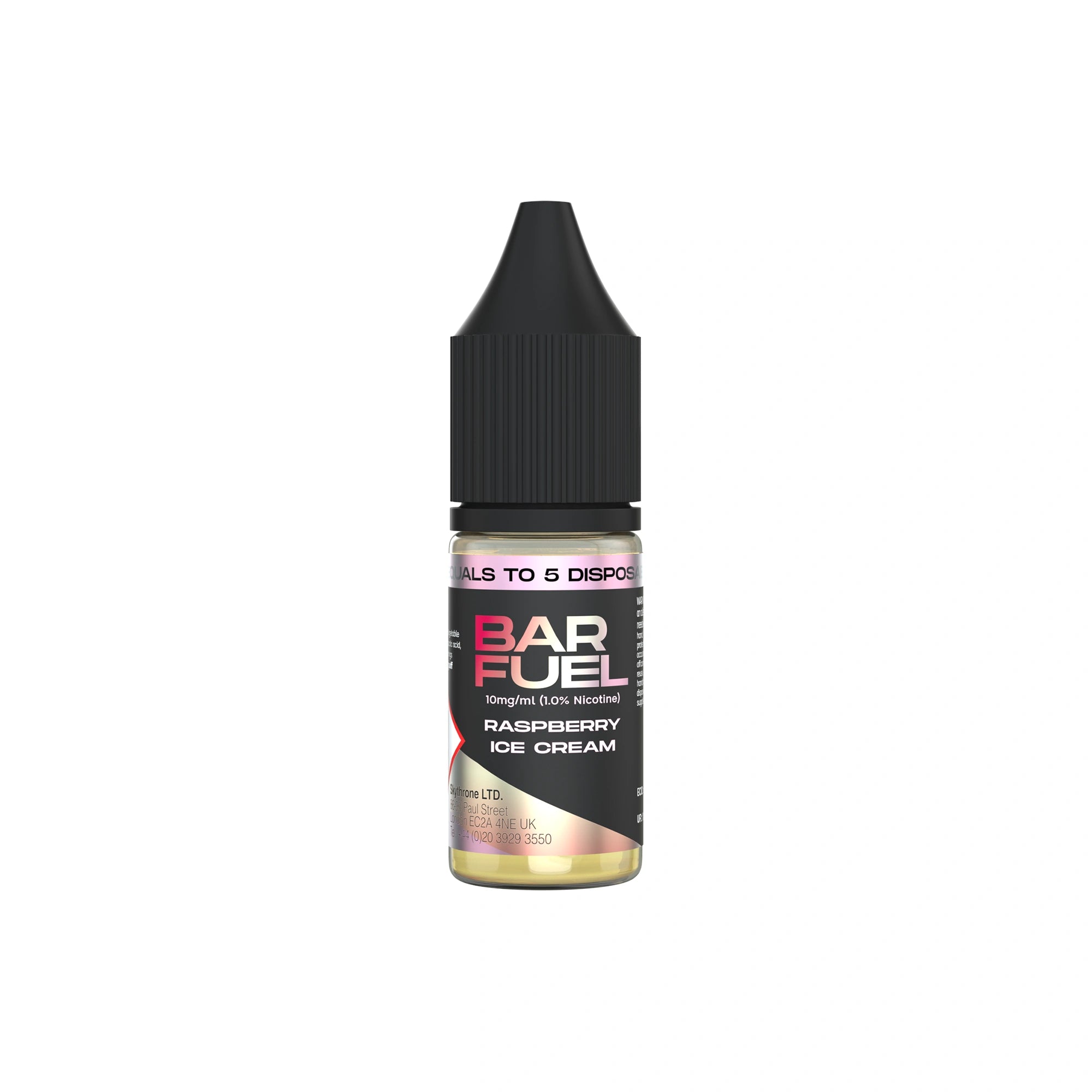 Hangsen Bar Fuel Raspberry Ice Cream 10 ml 50:50 Nic Salts E-Liquid