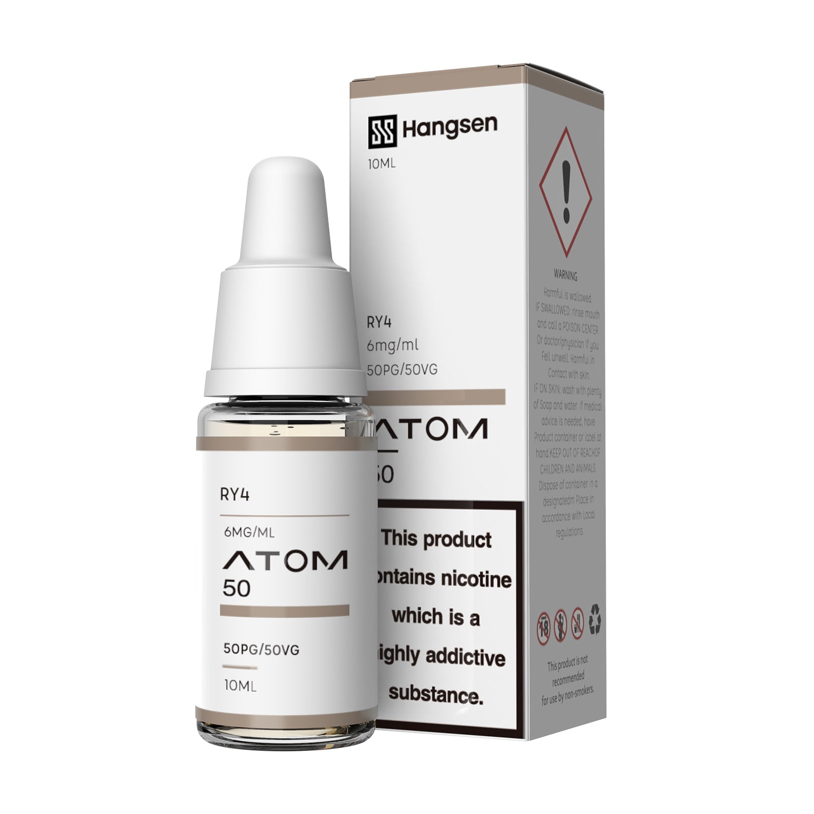 Hangsen Atom RY4 10 ml Standard 50:50 E-Liquid