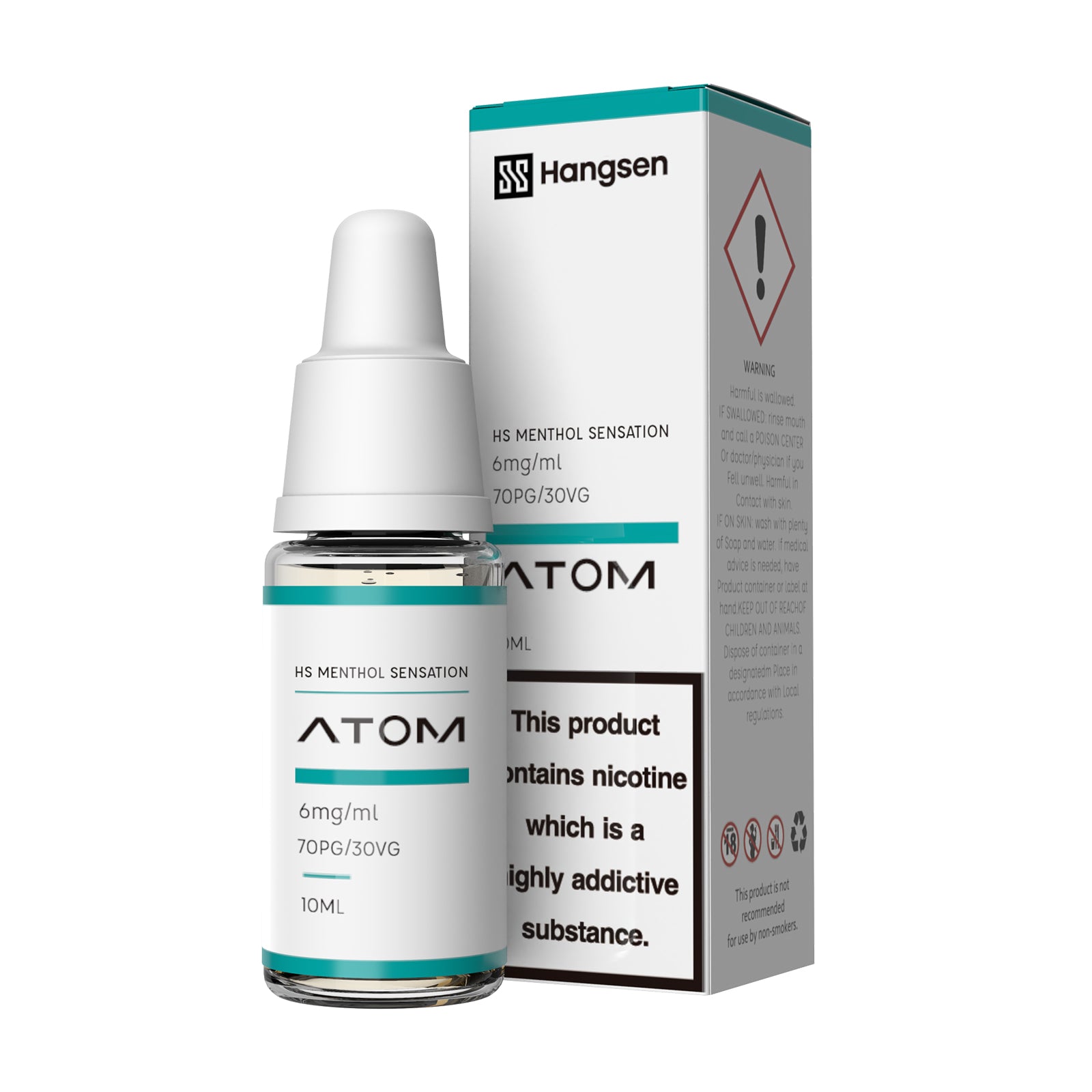 Hangsen Atom Hangsen Menthol Sensation 10 ml 70:30 HPG E-Liquid