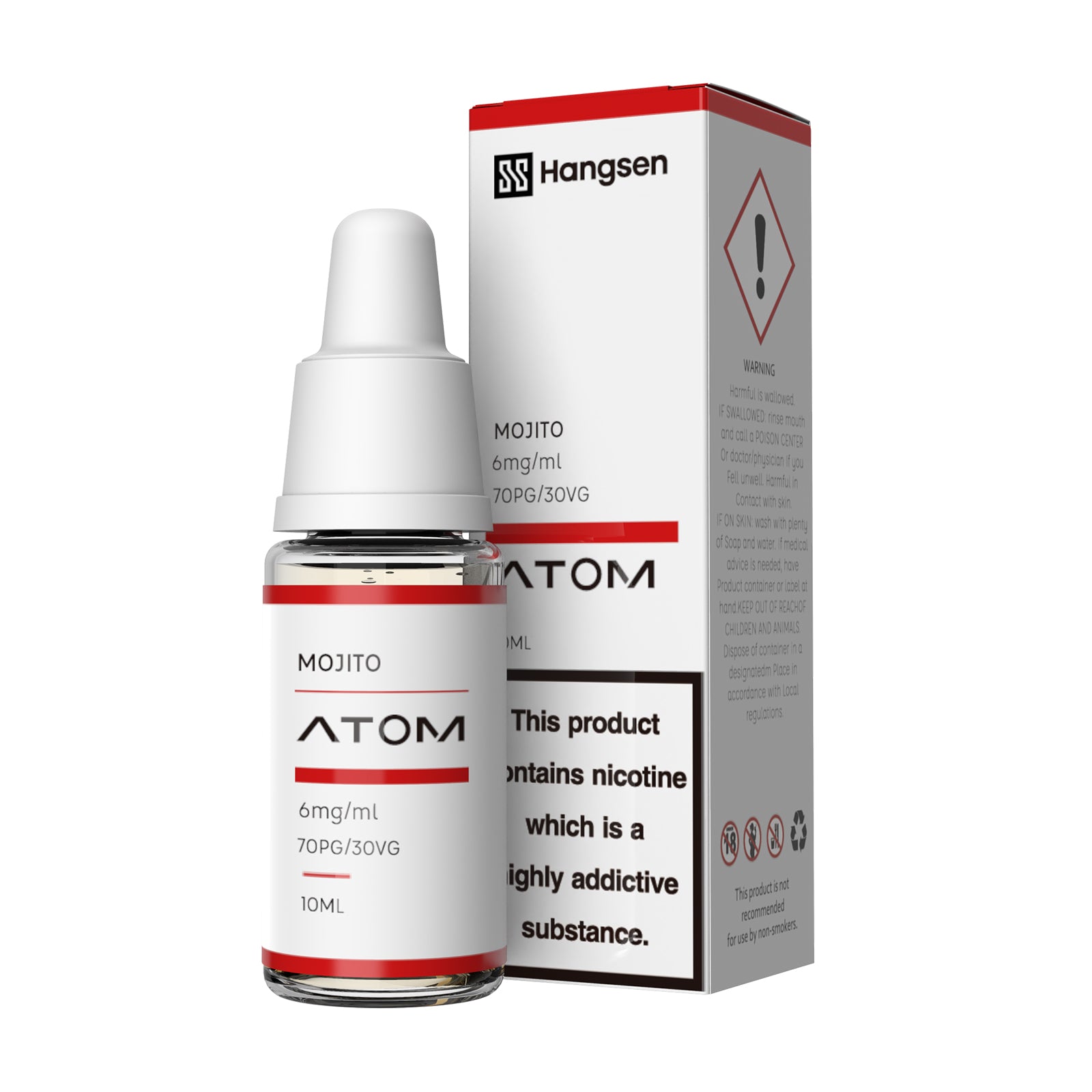 Hangsen Atom Mojito 10 ml 70:30 HPG E-Liquid