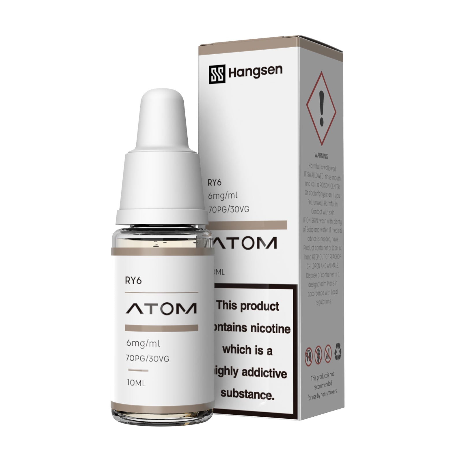 Hangsen Atom RY6 10 ml 70:30 HPG E-Liquid