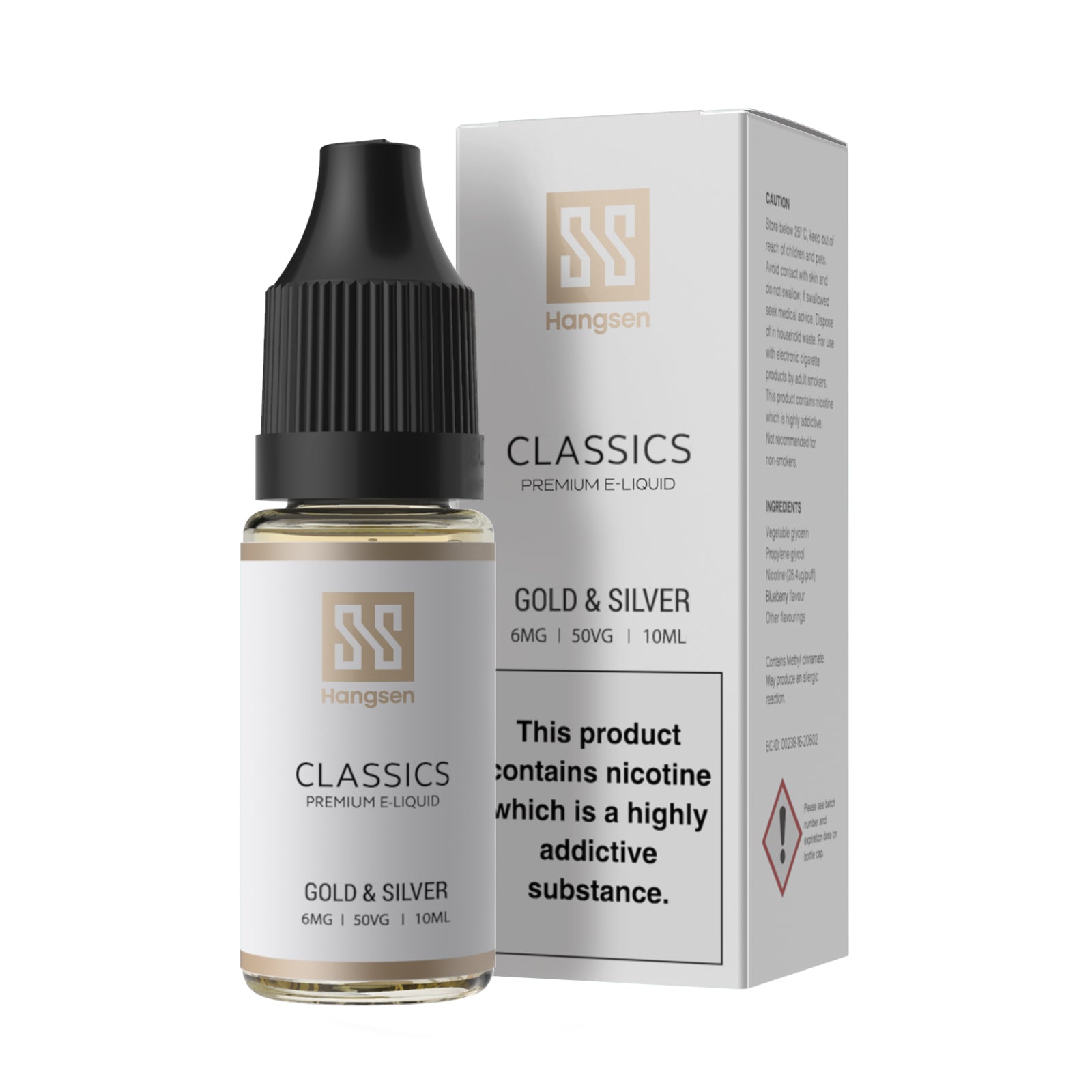 Hangsen Classics Gold and Silver 10 ml 50:50 E-Liquid