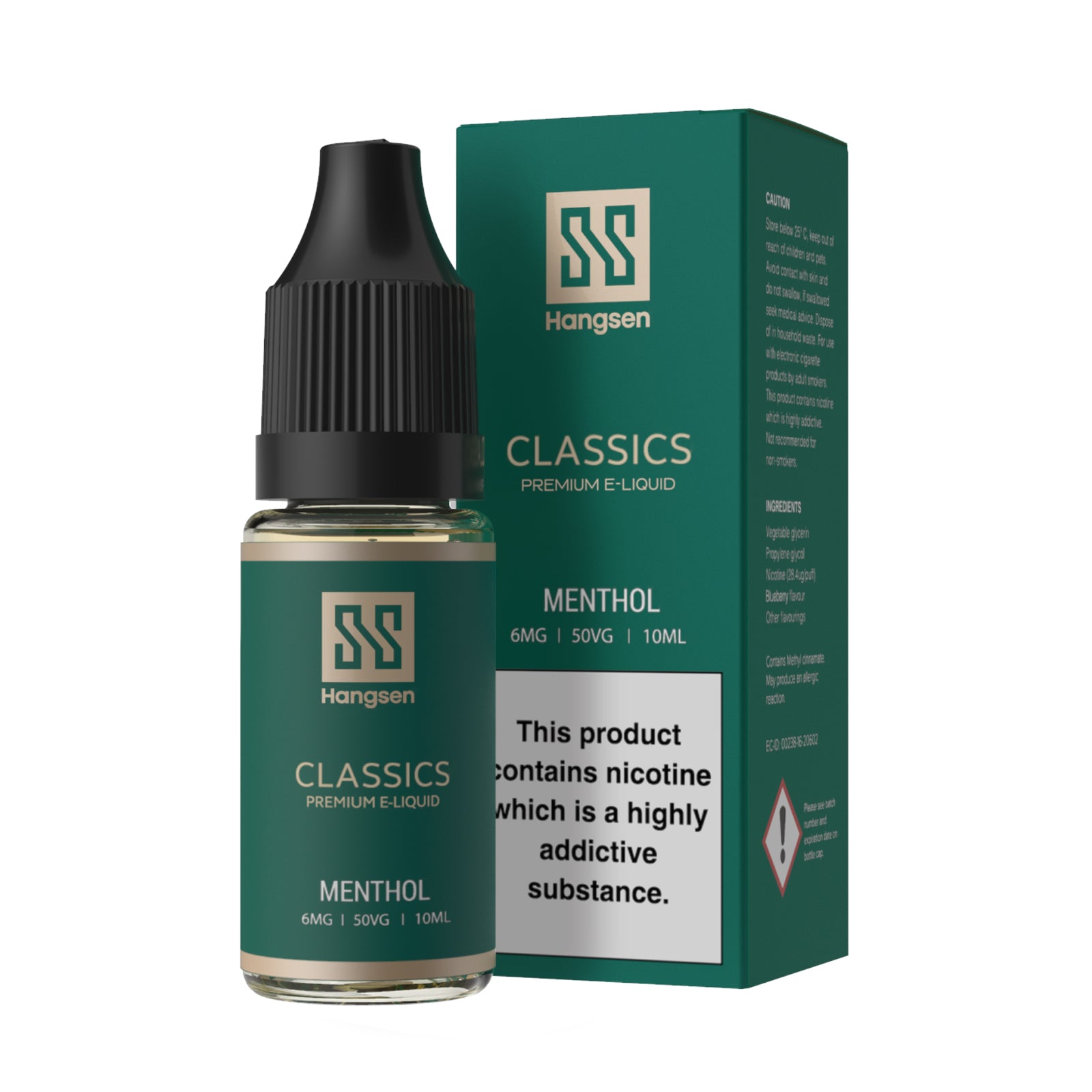 Hangsen Classics Mentol 10 ml 50:50 E-Líquido