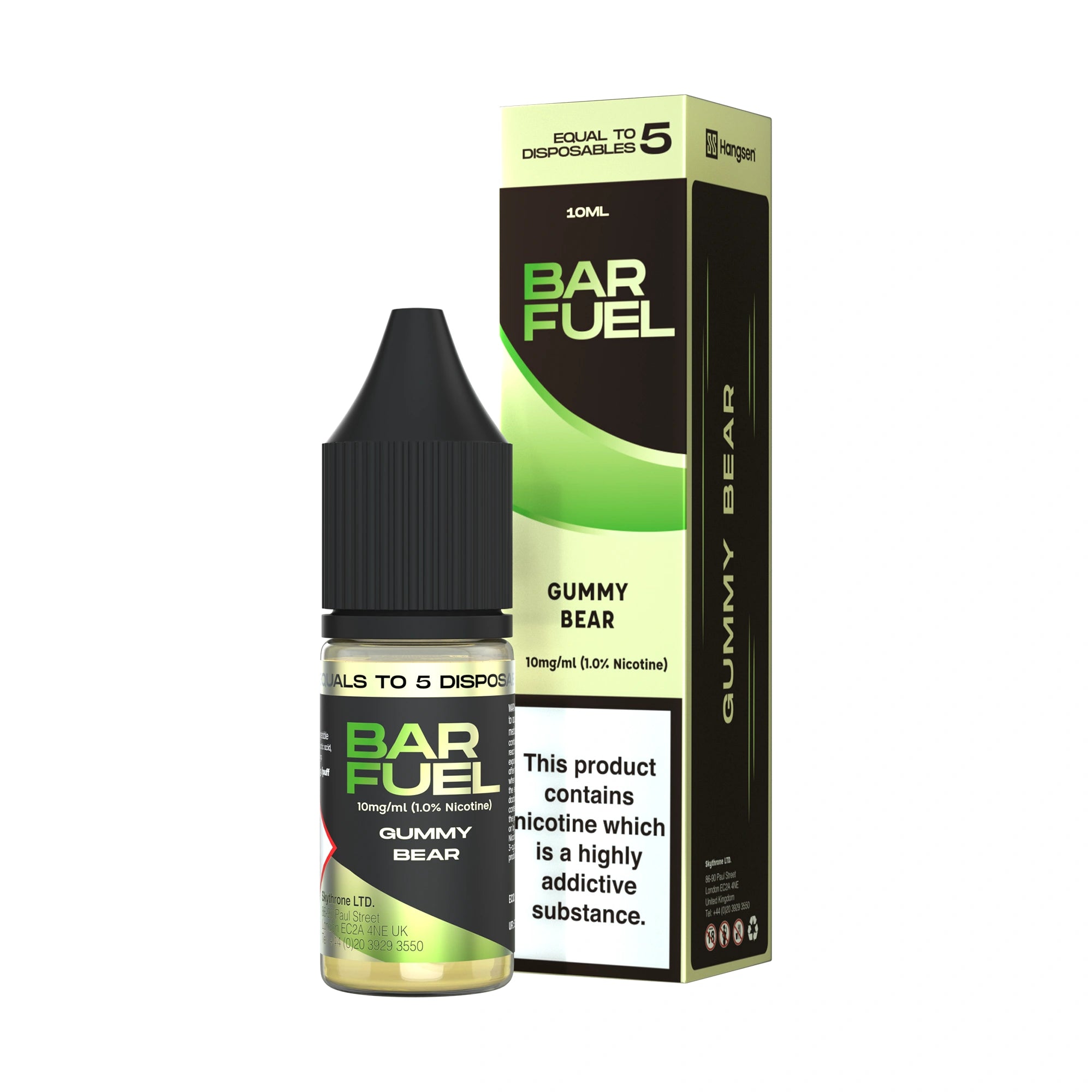 Hangsen Bar Fuel Gummy Bear 10 ml 50:50 Sales de Nicotina E-Líquido