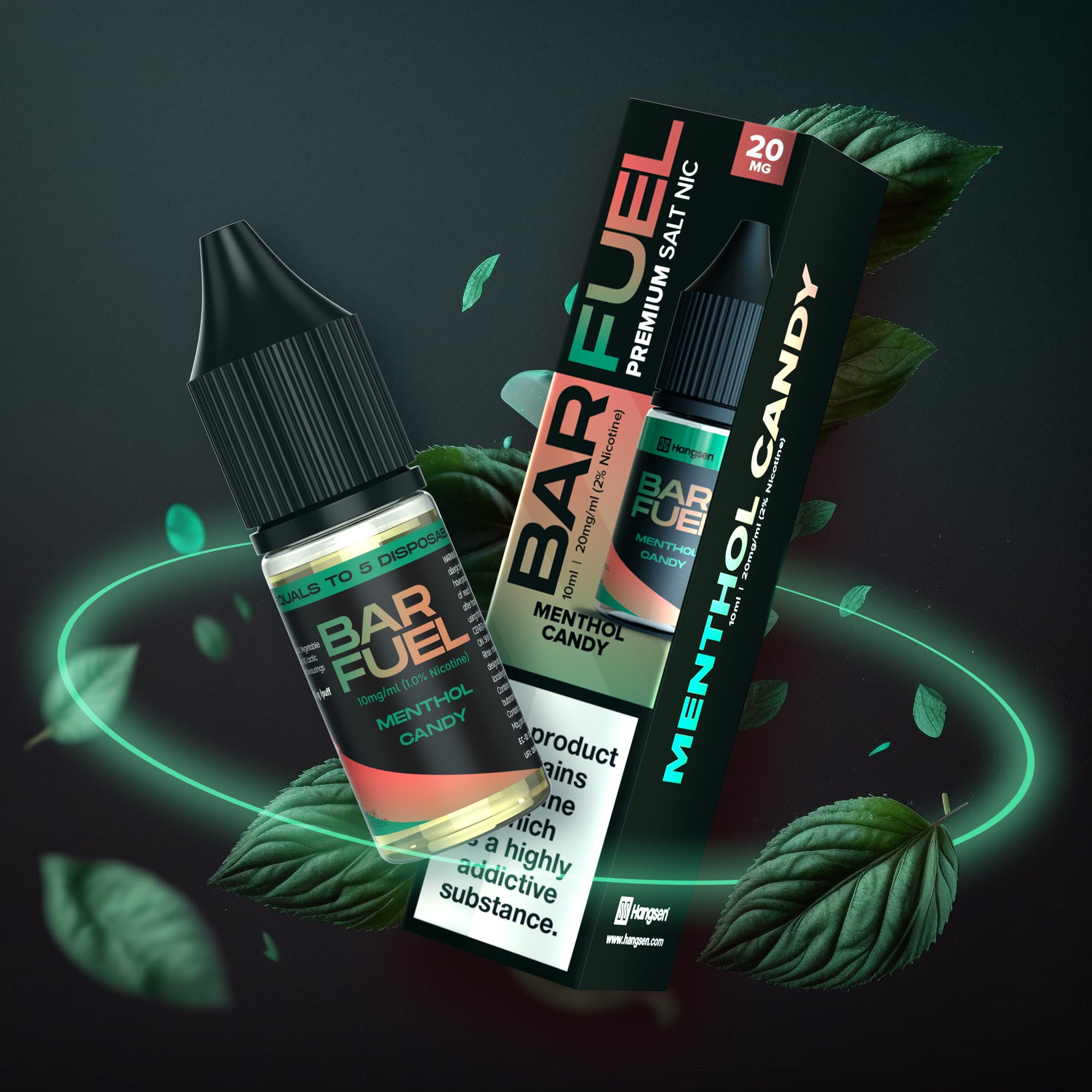 Hangsen Bar Fuel Menthol Candy 10 ml 50:50 Nic Salts E-Liquid - Hangsen E-Liquid Hangsen Bar Fuel Menthol Candy 10 ml 50:50 Nic Salts E-Liquid - Hangsen E-Liquid