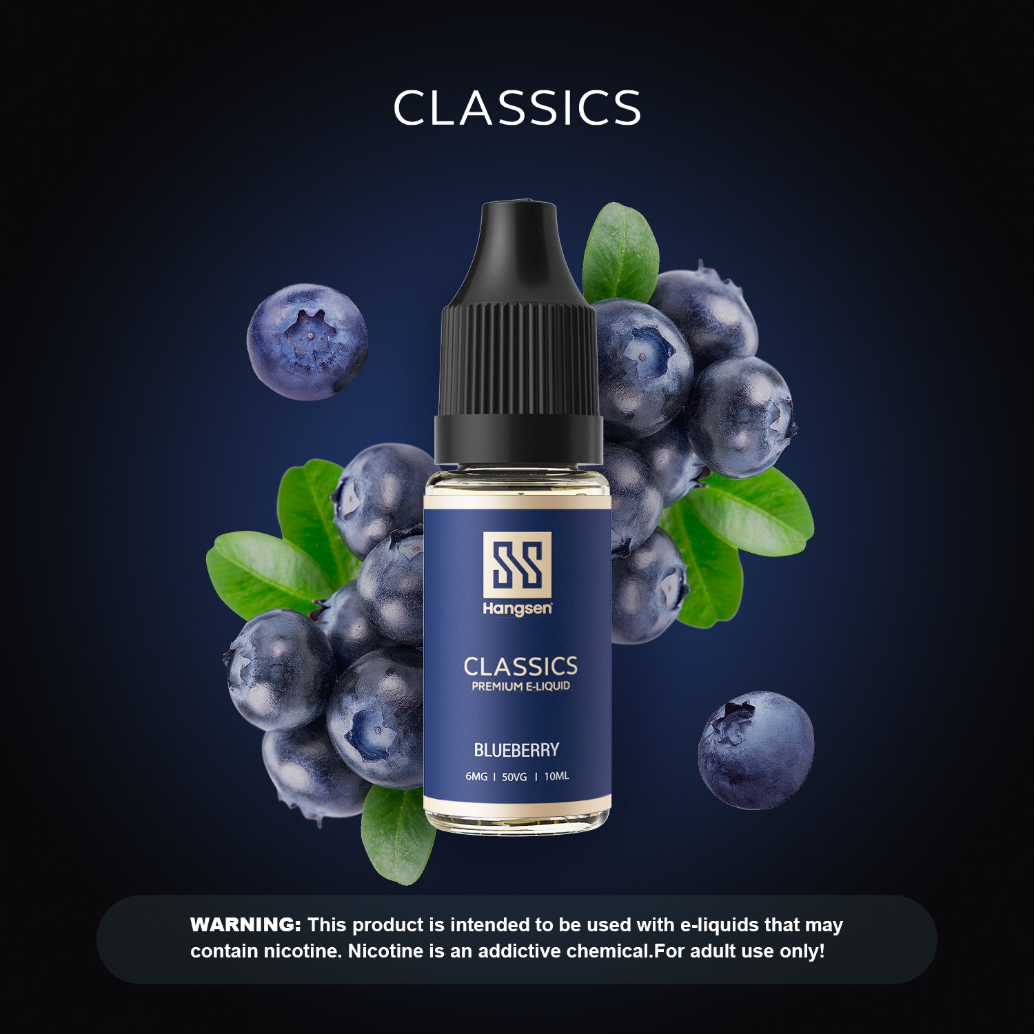 Hangsen Classics Blueberry 10 ml 50:50 E-Líquido