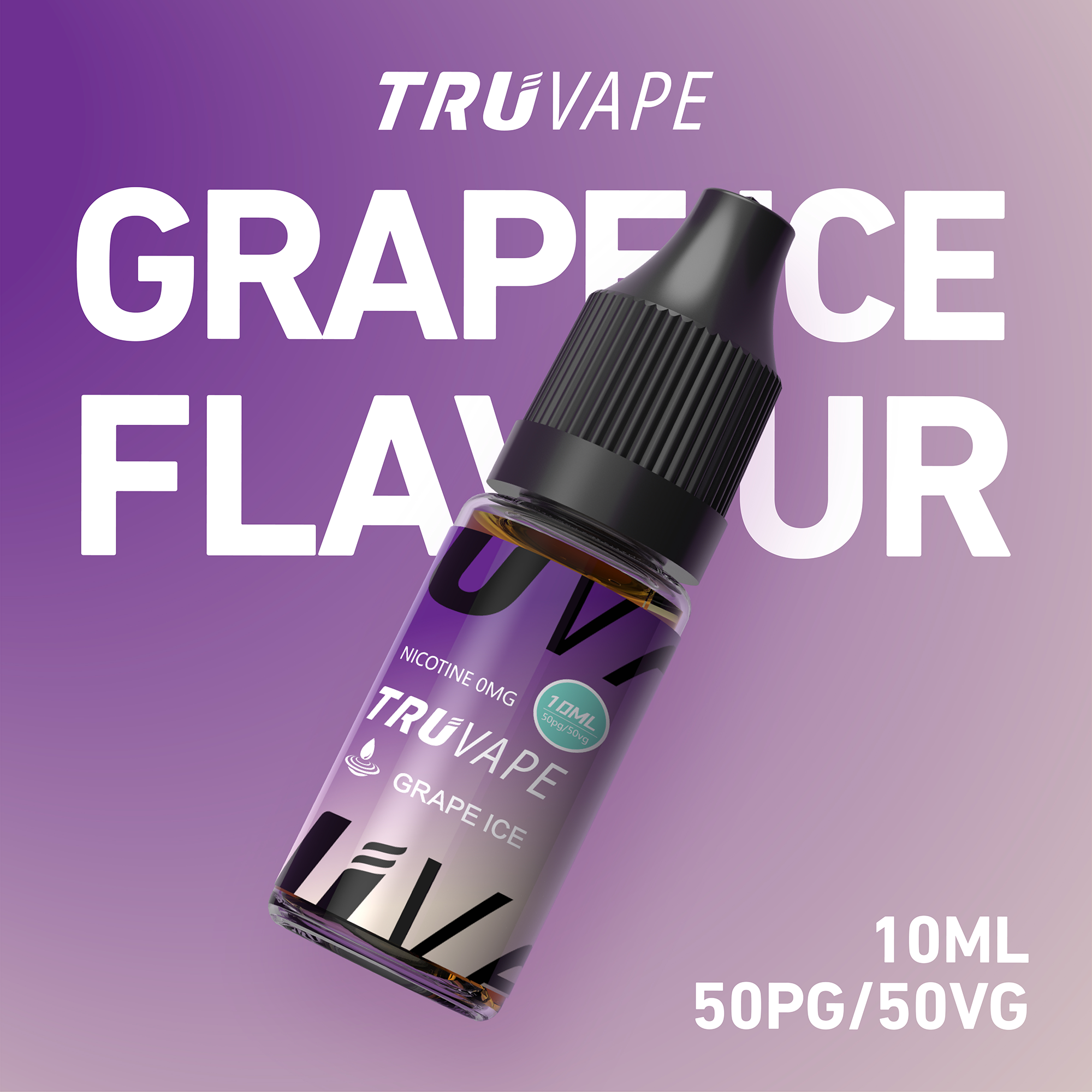 Truvape Grape Ice 10 ml 50:50 E-Liquid