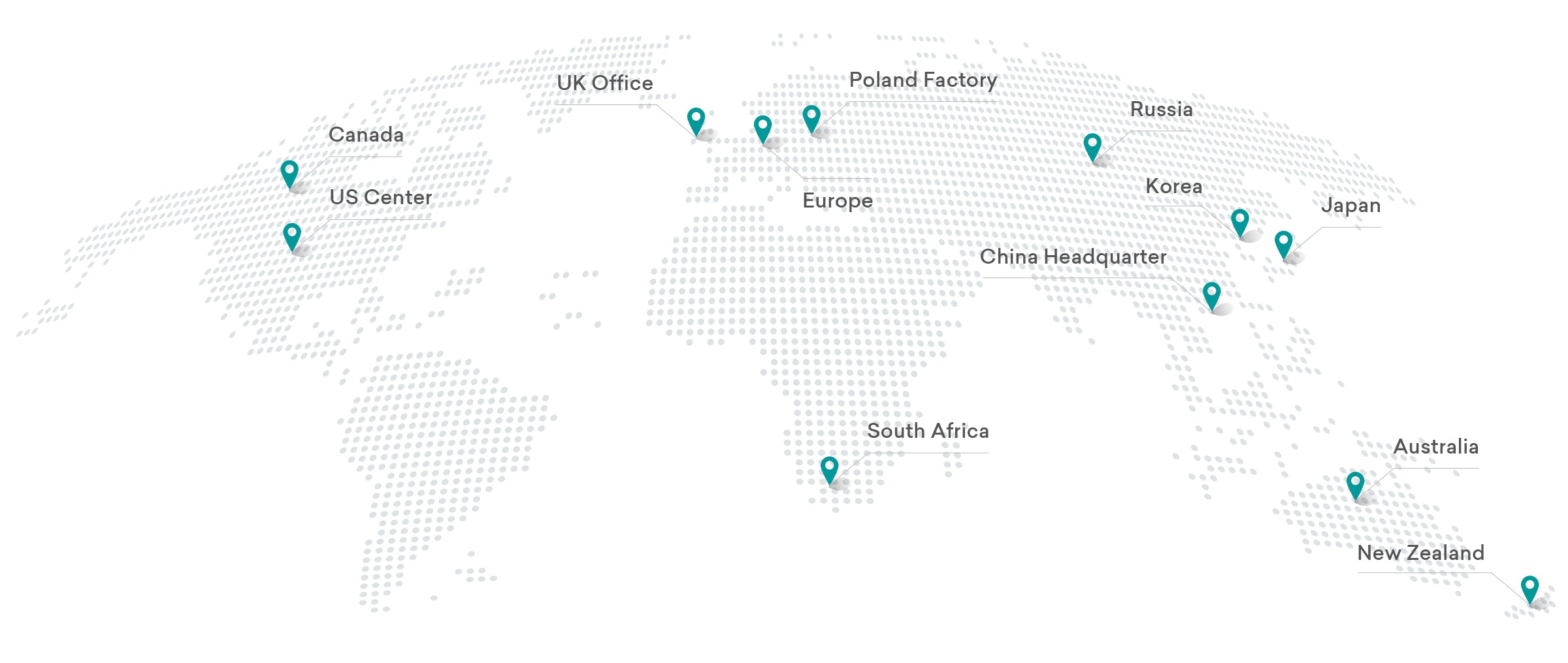 Hangsen’s branches, offices, and business partners are located all over the world.